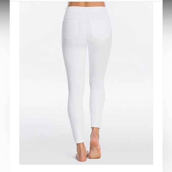 SPANX Jean-ish White Distressed Raw Hem Jeans - Picture 16 of 16